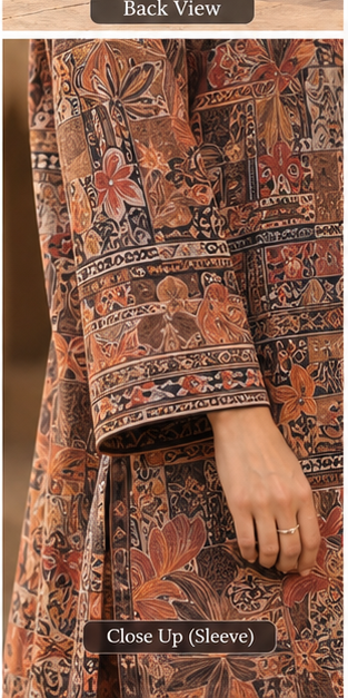 2 piece printed silk - Image 7
