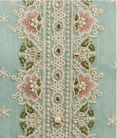 4 piece cotton net suite - Image 3