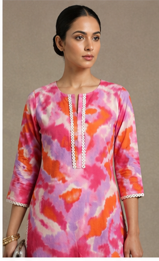 2 piece printed silk - Image 3
