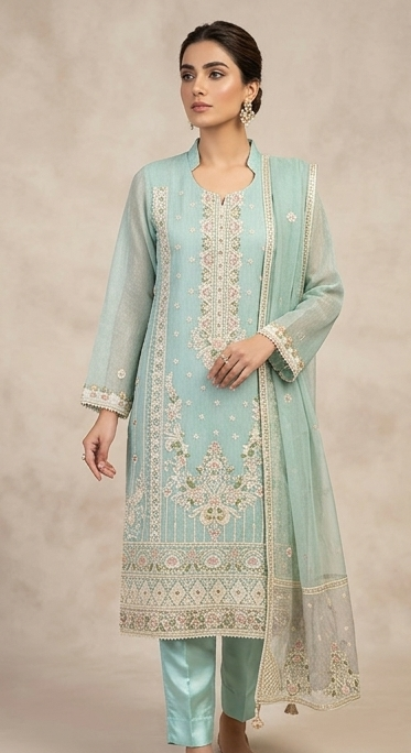 4 piece cotton net suite