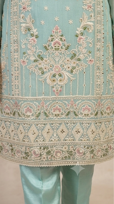 4 piece cotton net suite - Image 6