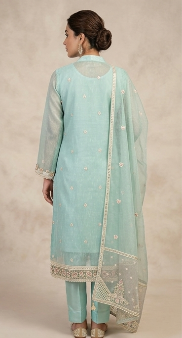 4 piece cotton net suite - Image 7